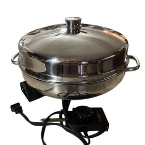 Vintage FARBERWARE Stainless Steel Electric Skillet